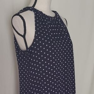 𝅺msk Blue & White Polka Dot Dress